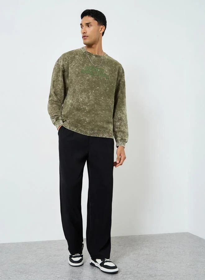 ستايلي سويت شيرت بطبعة بارزة